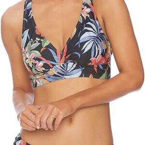 Next Black Floral Bikini Size 38 B/C XL